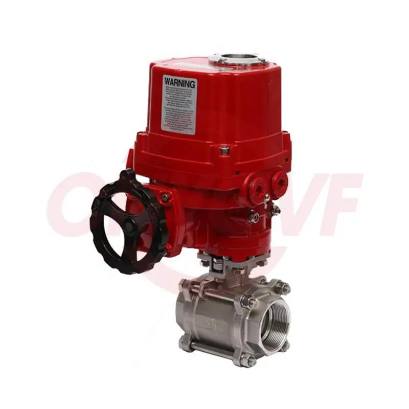 防爆电动三片式螺纹球阀